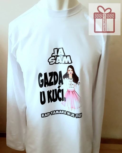Majice sa stampom natpisom slikom/Za decka/ja sam gazda u kuci.jpg